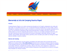 Tablet Screenshot of campingnauticorapel.cl